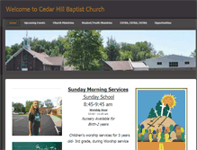 Tablet Screenshot of mycedarhillbaptist.org